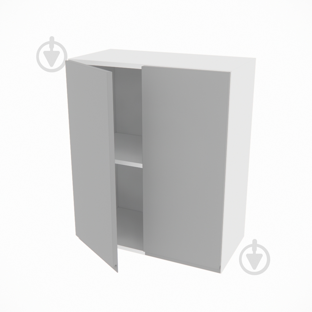 Шкаф Влада (В 60/60Ск) серый бархат/белый Світ Меблів - фото 2