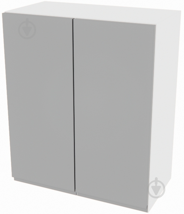 Шкаф Влада (В 60/60Ск) серый бархат/белый Світ Меблів - фото 1