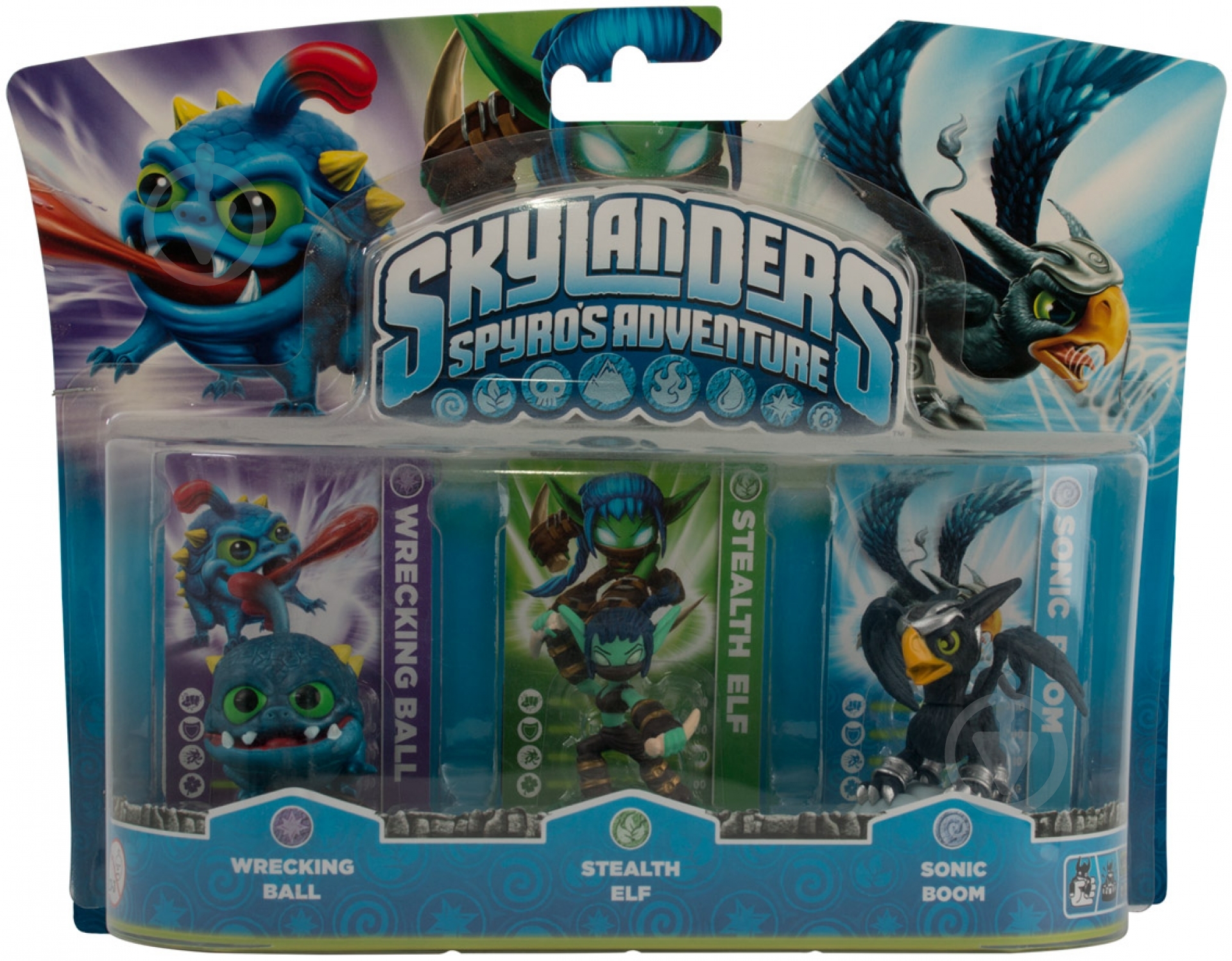 Набор Skylanders Wrecking Ball, Stealth, Elf Sonic Boom с034474 - фото 1