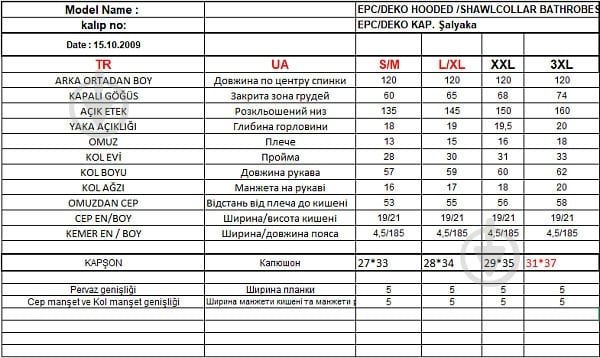 Халат Durutex Safran р. 3XL серый - фото 7