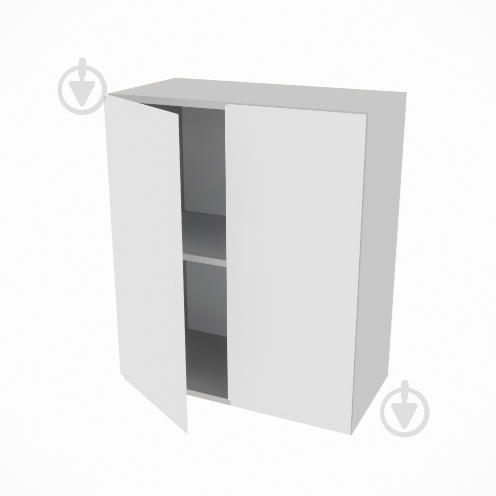 Шкаф Влада (В 60/60Ск) белый шелк/пепельный Світ Меблів - фото 2 Шкаф Влада (В 60/60Ск) белый шелк/пепельный Світ Меблів - фото 2