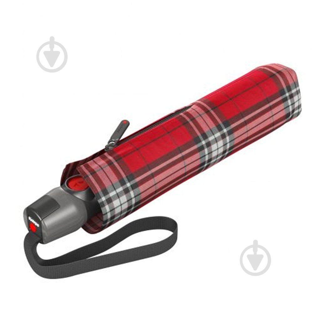 Зонт Knirps Kn95 3201 5191 T.200 Medium Duomatic check red and navy - фото 2