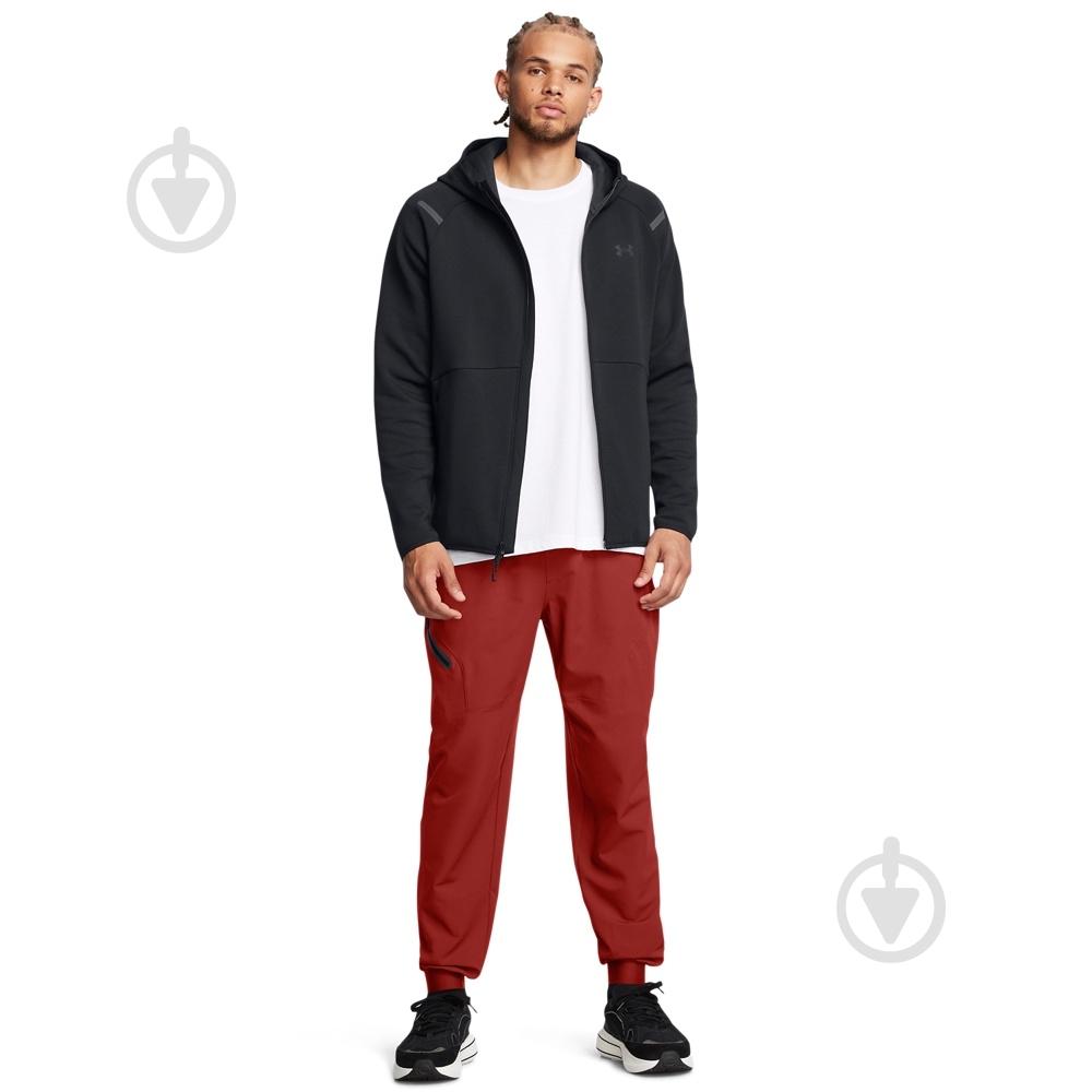 Худі Under Armour Unstoppable Flc FZ HD EU 1389352-001 р.2XL чорний - фото 3 Худі Under Armour Unstoppable Flc FZ HD EU 1389352-001 р.2XL чорний - фото 3