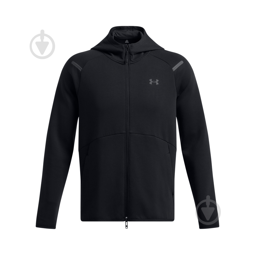 Худі Under Armour Unstoppable Flc FZ HD EU 1389352-001 р.2XL чорний - фото 5 Худі Under Armour Unstoppable Flc FZ HD EU 1389352-001 р.2XL чорний - фото 5