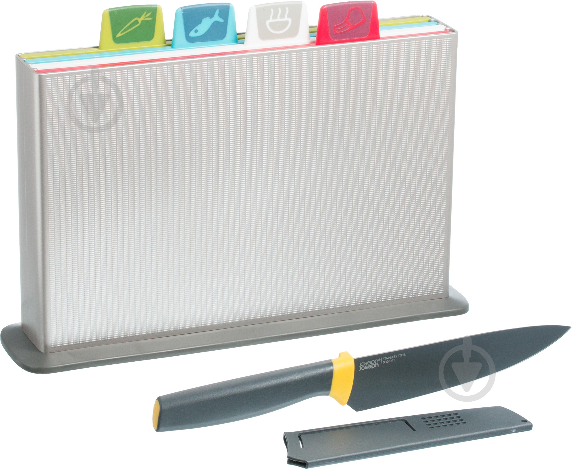 Набор досок разделочных с подставкой Joseph Joseph Index + нож 01000484 - фото 3 Набор досок разделочных с подставкой Joseph Joseph Index + нож 01000484 - фото 3