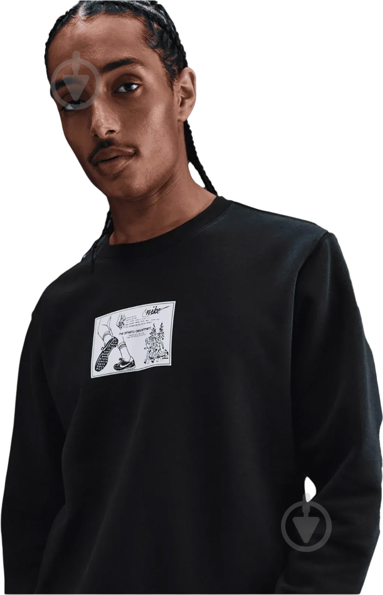 Свитшот Nike M NK Club BB CRW Reissue HV1244-010 р.3XL черный - фото 3 Свитшот Nike M NK Club BB CRW Reissue HV1244-010 р.3XL черный - фото 3