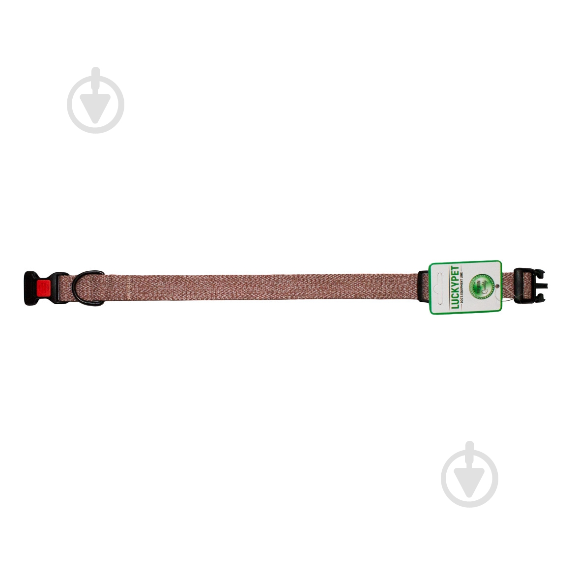 Нашийник Lucky Pet Milange одинарний з фастексом 25 мм (35-45) коричневий - фото 2 Нашийник Lucky Pet Milange одинарний з фастексом 25 мм (35-45) коричневий - фото 2