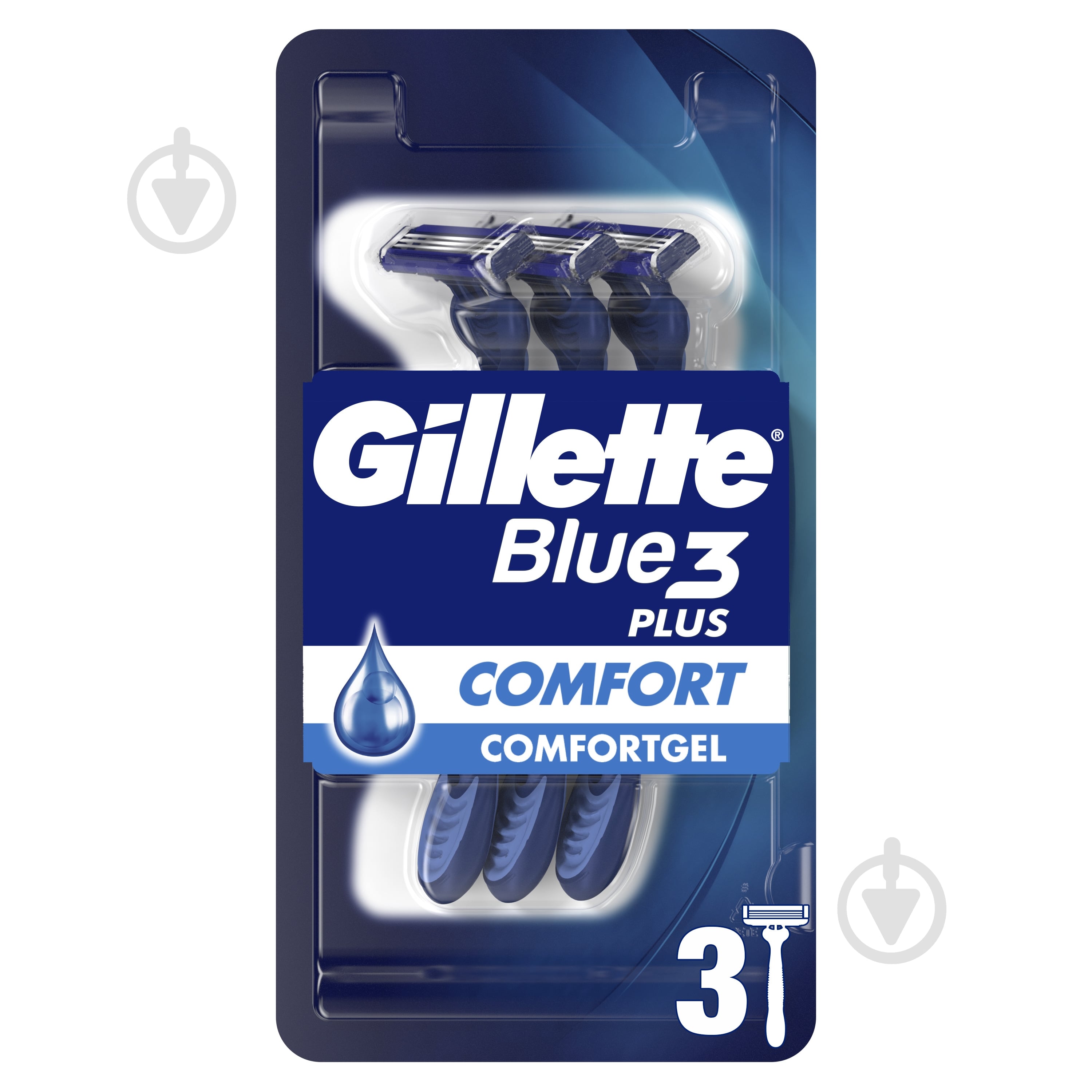 Одноразовая бритва GILLETTE Blue 3 Comfort 3 шт. - фото 1