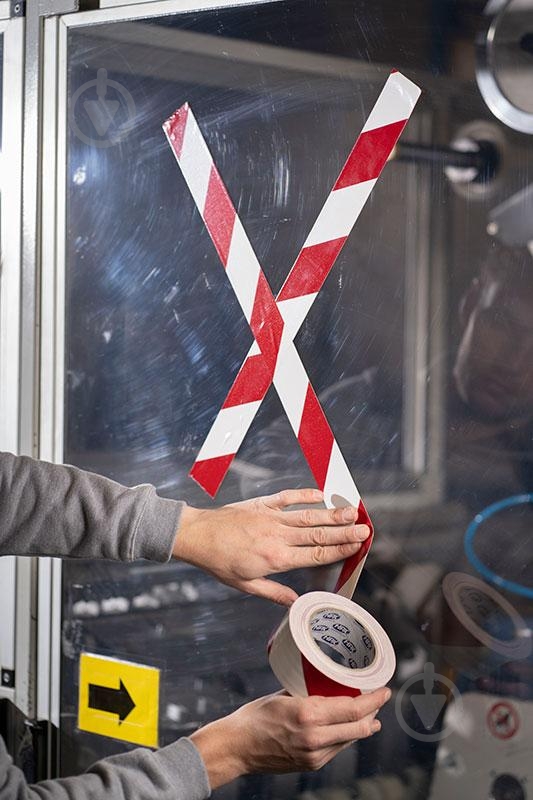 Стрічка сигнальна HPX Safety Textile Tape YS4825 25 м - фото 2 Стрічка сигнальна HPX Safety Textile Tape YS4825 25 м - фото 2