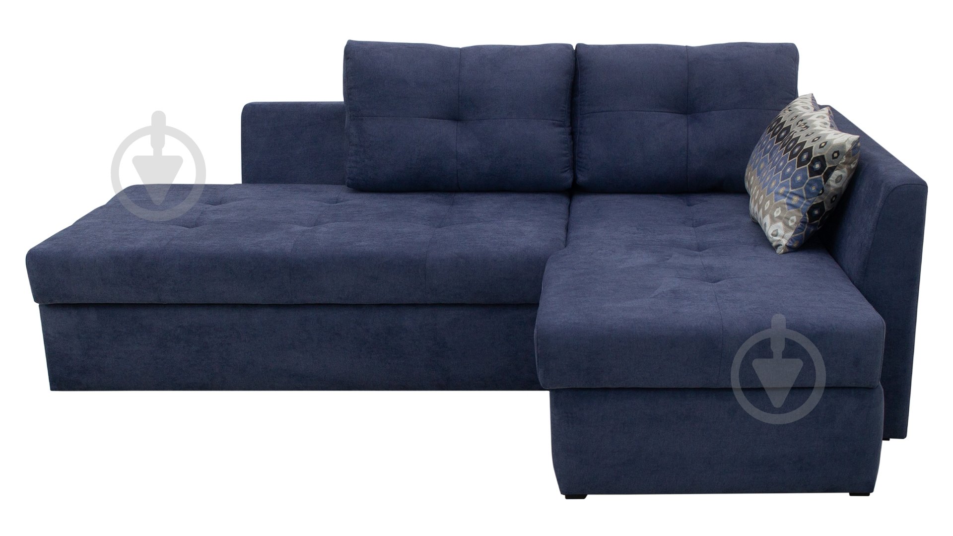 Диван кутовий Кедр Лагуна-К (Г) синій 2300x1700x700 мм - фото 1