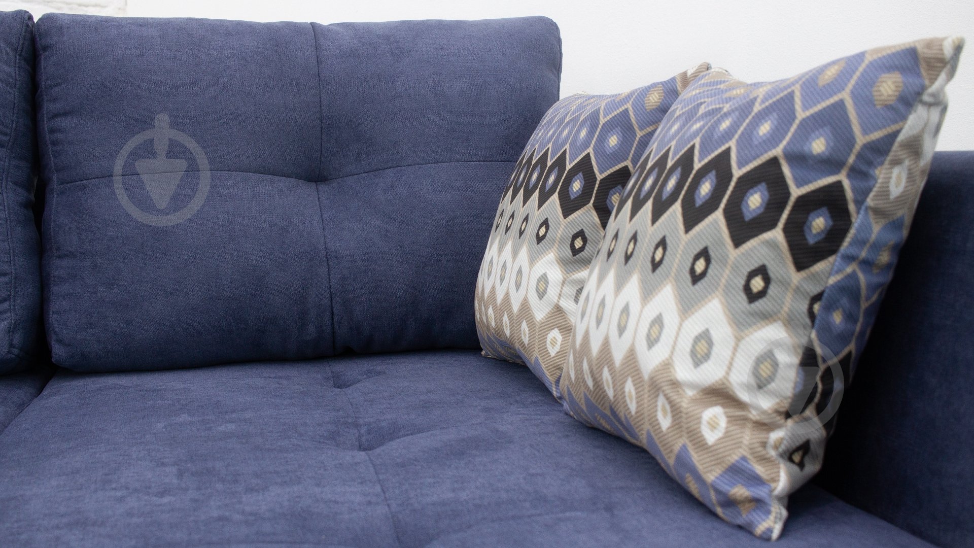 Диван кутовий Кедр Лагуна-К (Г) синій 2300x1700x700 мм - фото 5