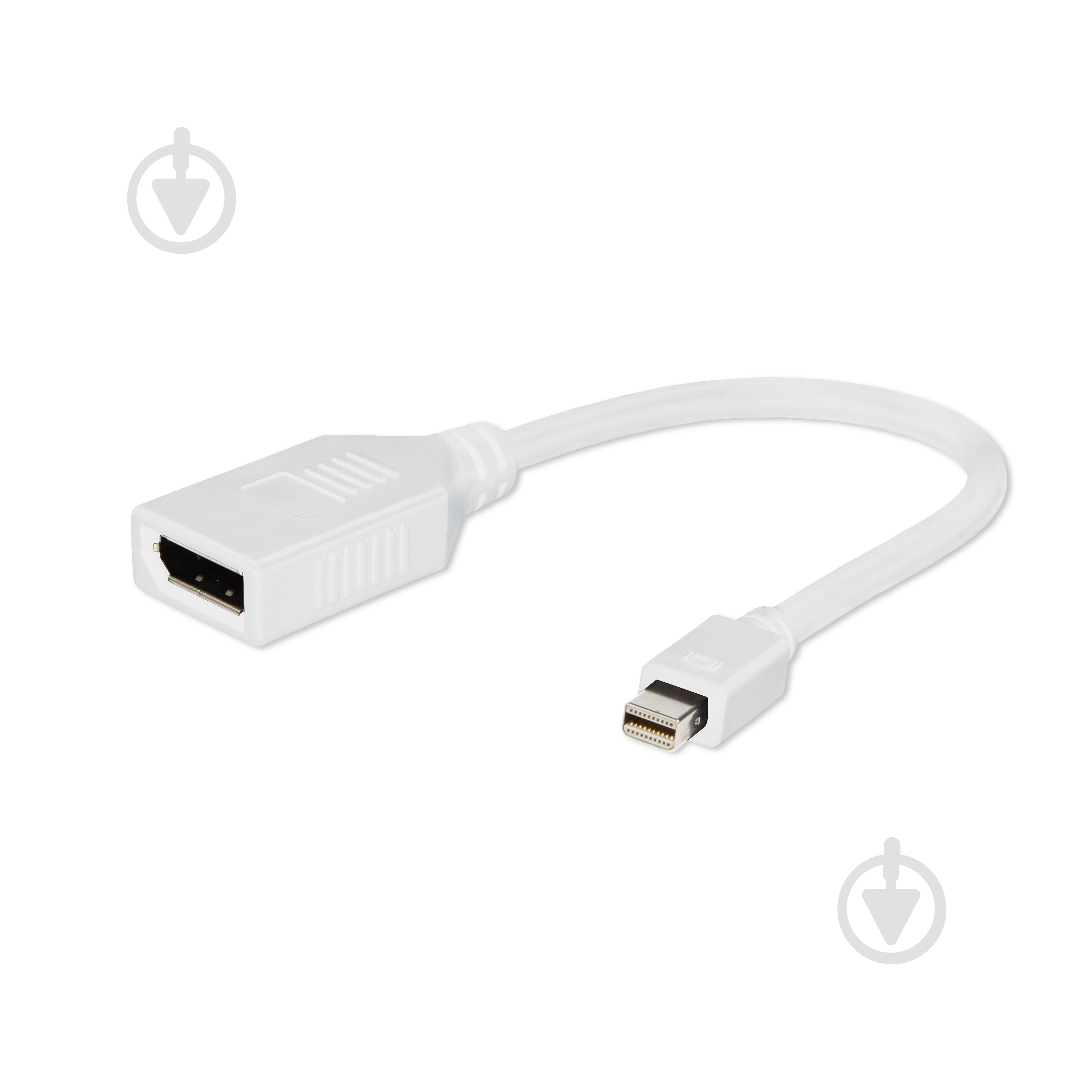 Адаптер Cablexpert 0,1 м (A-mDPM-DPF-001-W) Mini DisplayPort - DisplayPort - фото 1
