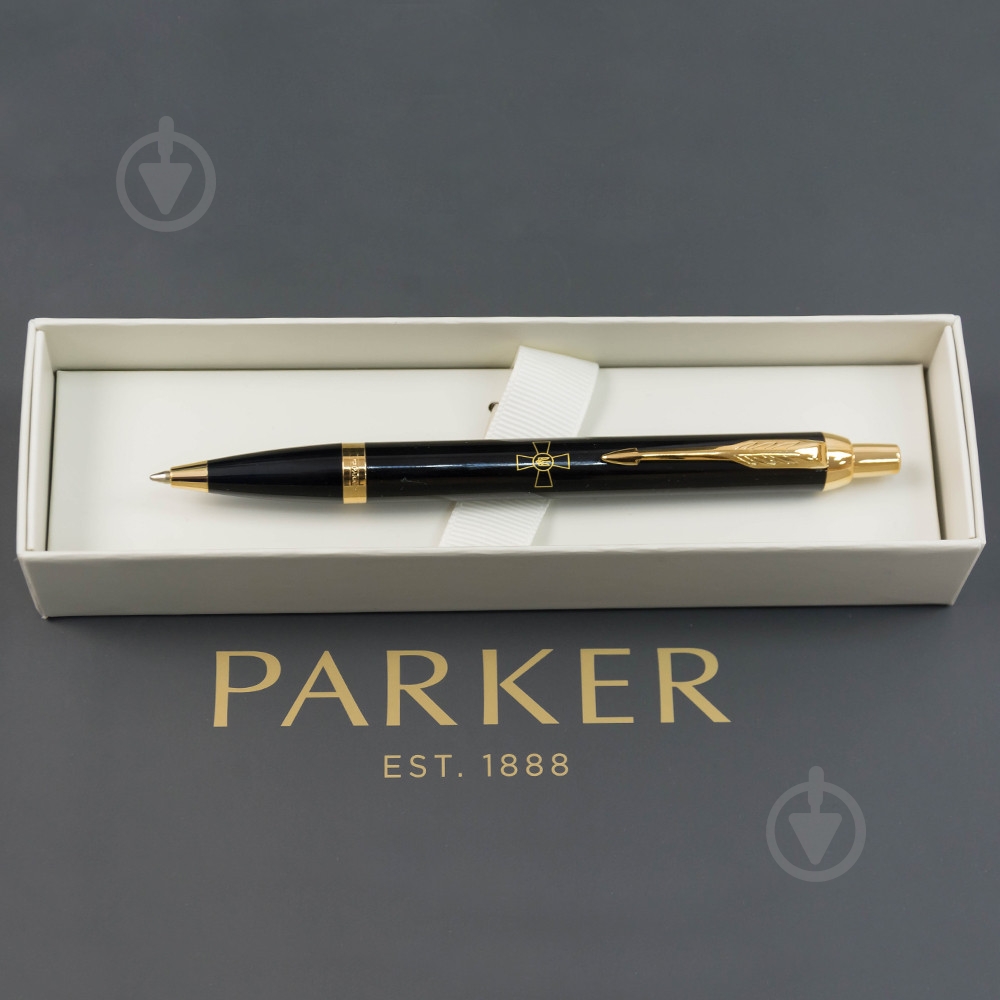 Ручка кулькова Parker IM Army Black Емблема ЗСУ - фото 3 Ручка кулькова Parker IM Army Black Емблема ЗСУ - фото 3