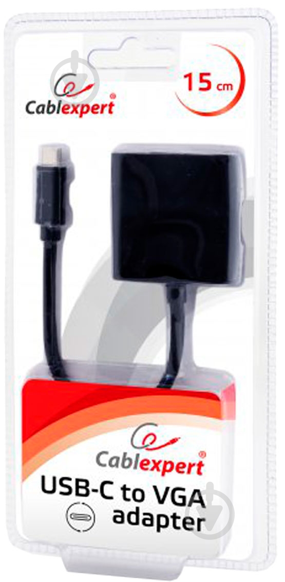 Адаптер Cablexpert USB – VGA 0,15 м черный (AB-CM-VGAF-01) - фото 2