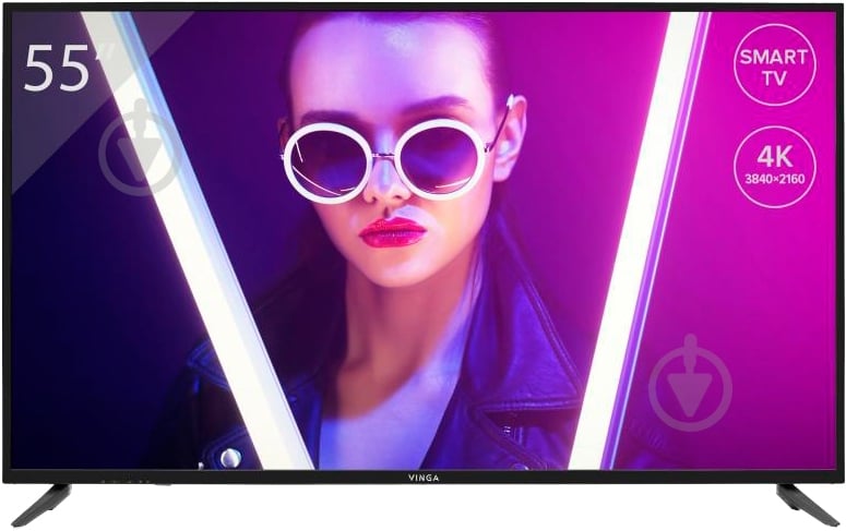 Телевизор Vinga 55" S55UHD20B - фото 1