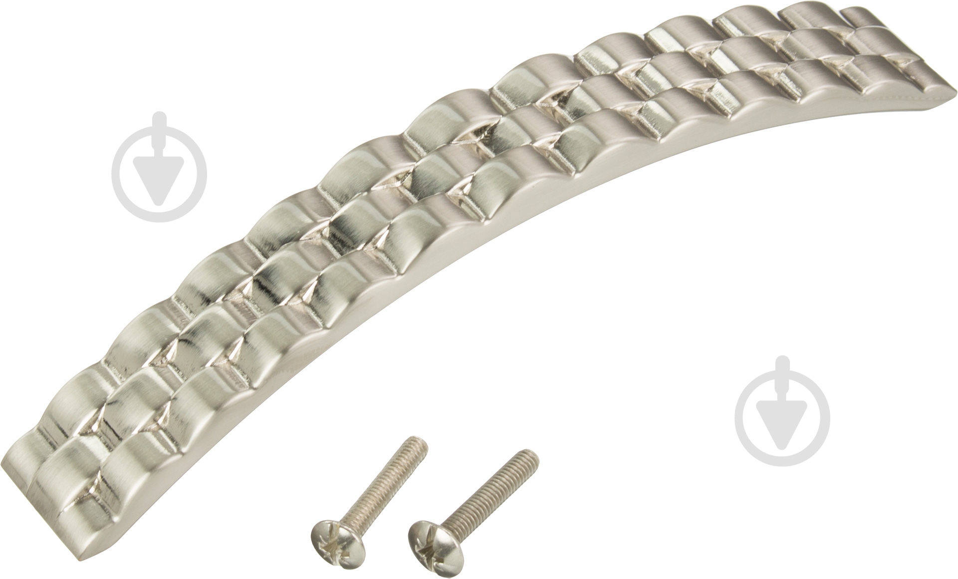Меблева ручка скоба Kerron 128 мм EL-7150-128 BSN атласний нікель - фото 2