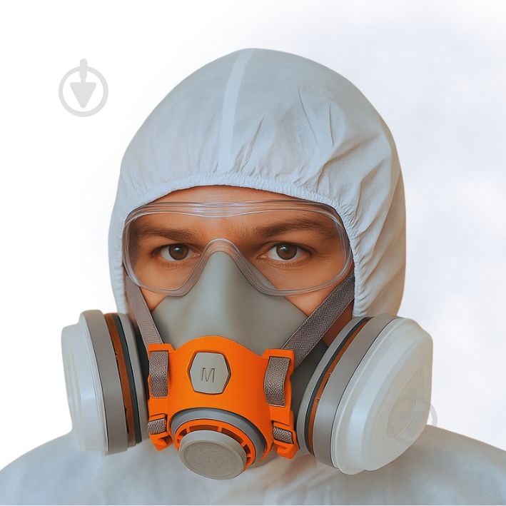 Набор защитный SEMASK для маляра 3в1 (полумаска+фильт+очки) A1 SM7501-01 - фото 1 Набор защитный SEMASK для маляра 3в1 (полумаска+фильт+очки) A1 SM7501-01 - фото 1