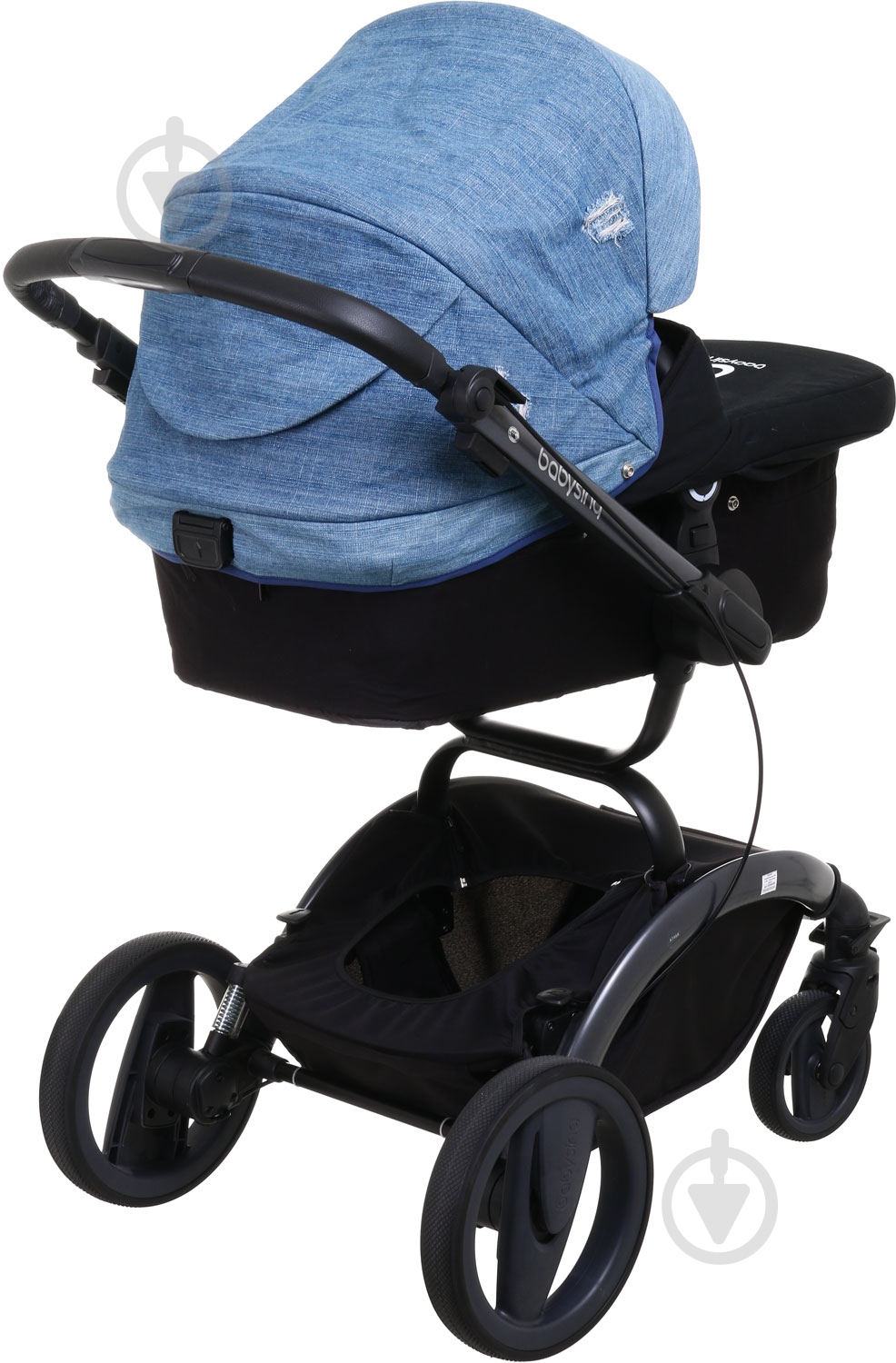 Коляска універсальна 2 в 1 Babysing V-GO Jeans Blue - фото 2
