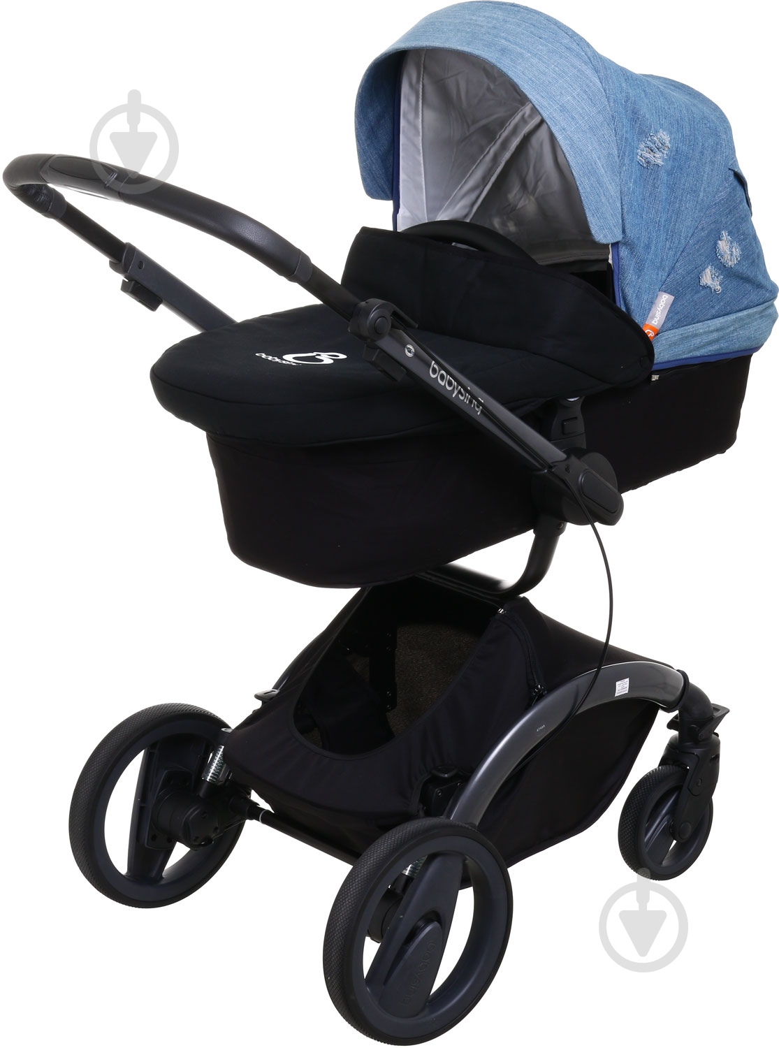 Коляска універсальна 2 в 1 Babysing V-GO Jeans Blue - фото 1