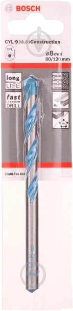 Сверло универсальное Bosch Multi Construction 6х100 мм 1 шт. 2608596053 - фото 2 Сверло универсальное Bosch Multi Construction 6х100 мм 1 шт. 2608596053 - фото 2