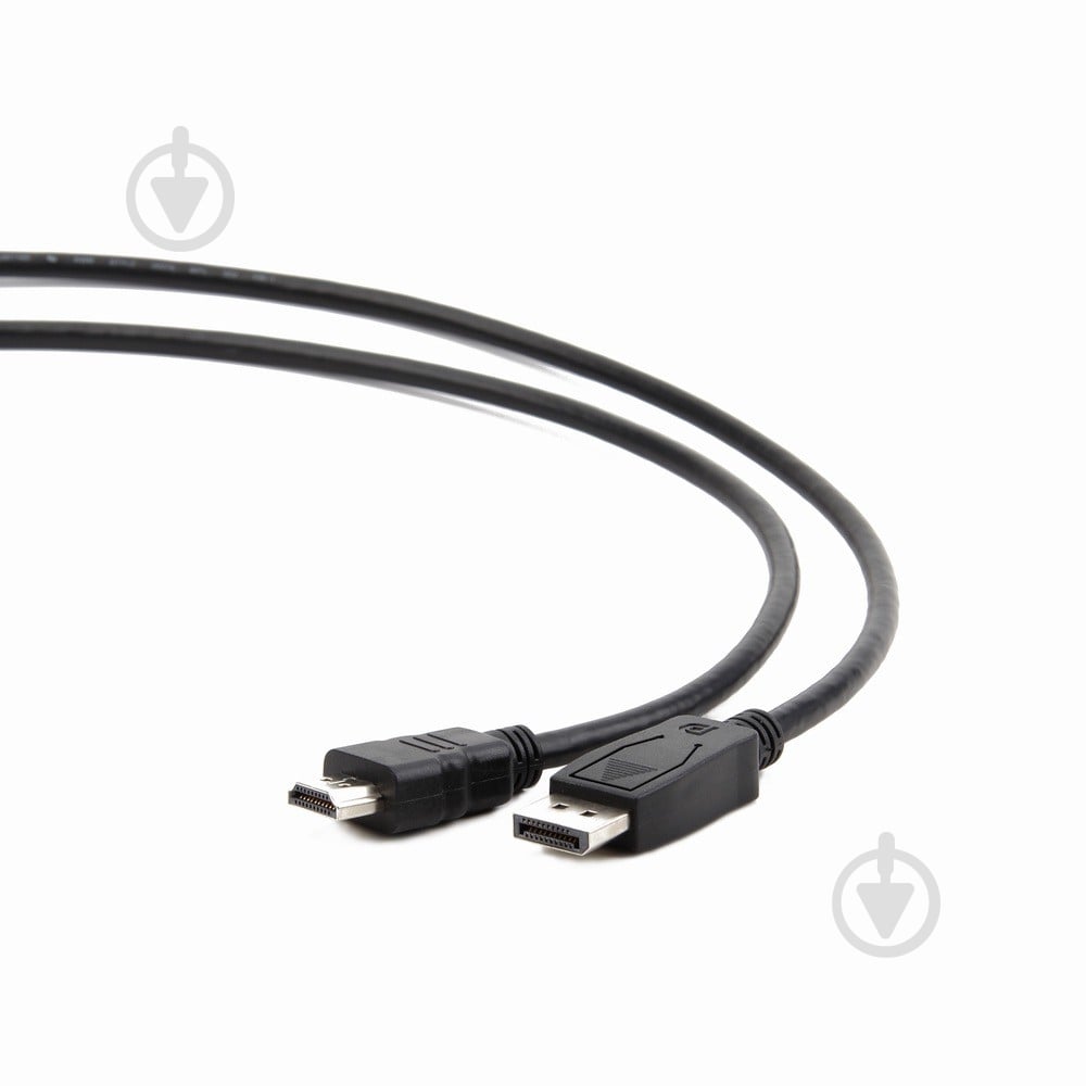 Кабель Cablexpert 5 м чорний (CC-DP-HDMI-5M) DisplayPort-HDMI - фото 1 Кабель Cablexpert 5 м чорний (CC-DP-HDMI-5M) DisplayPort-HDMI - фото 1