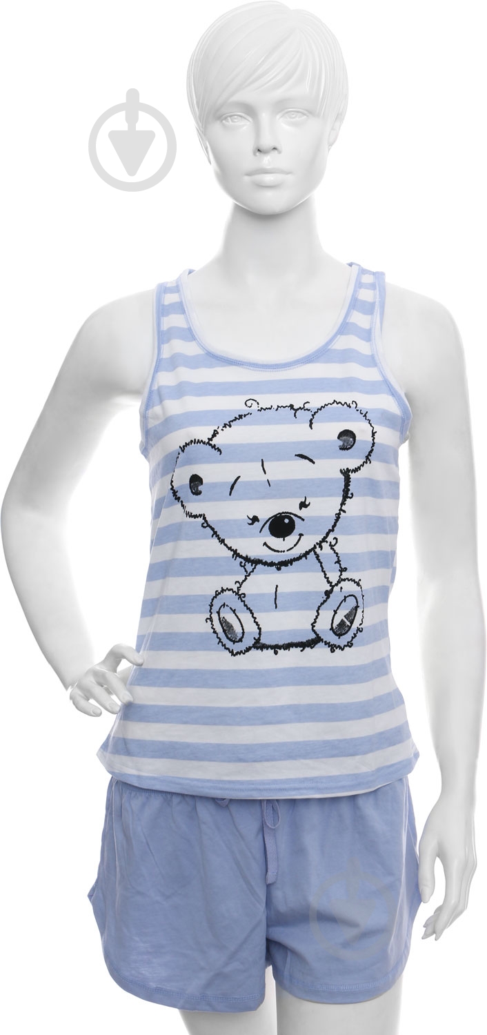 Пижама женская Bear р. S голубой - фото 1
