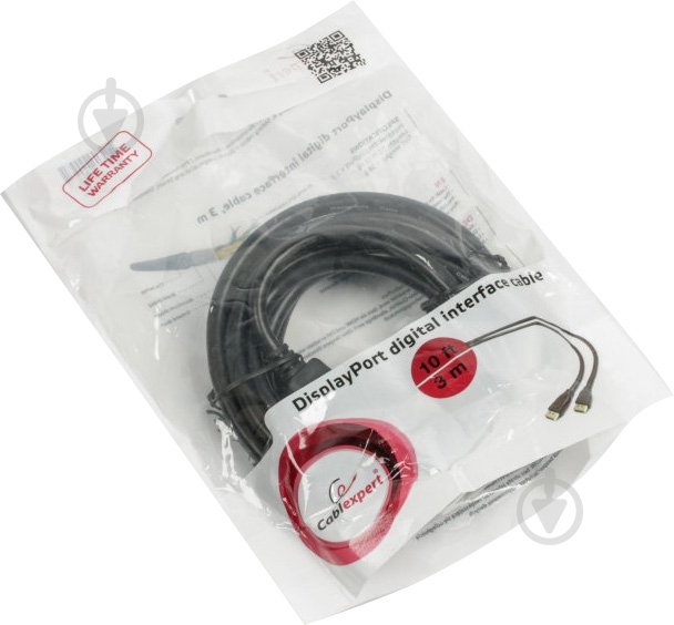 Кабель Cablexpert DisplayPort/DisplayPort 3 м чорний (CC-DP2-10) DisplayPort v1.2 цифровий інтерфейс - фото 2