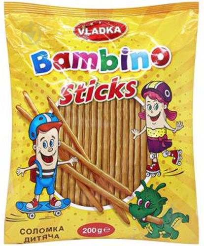 Соломка ТМ "VLADKA" детская Bambino 200 г - фото 1 Соломка ТМ "VLADKA" детская Bambino 200 г - фото 1