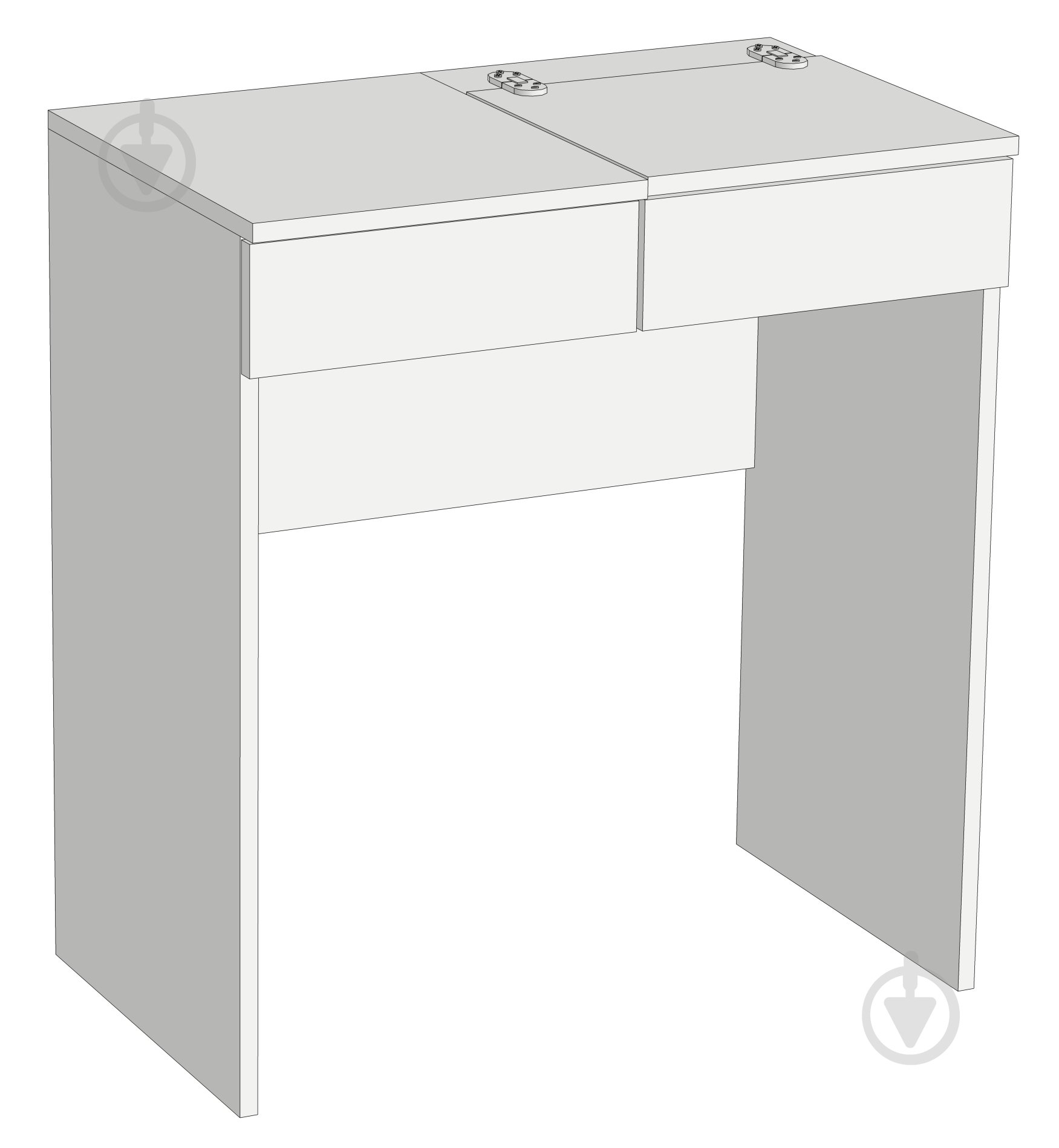 Столик туалетний Lion Токіо 770x700x420 мм 700х770х420 мм німфея альба / німфея альба - фото 1