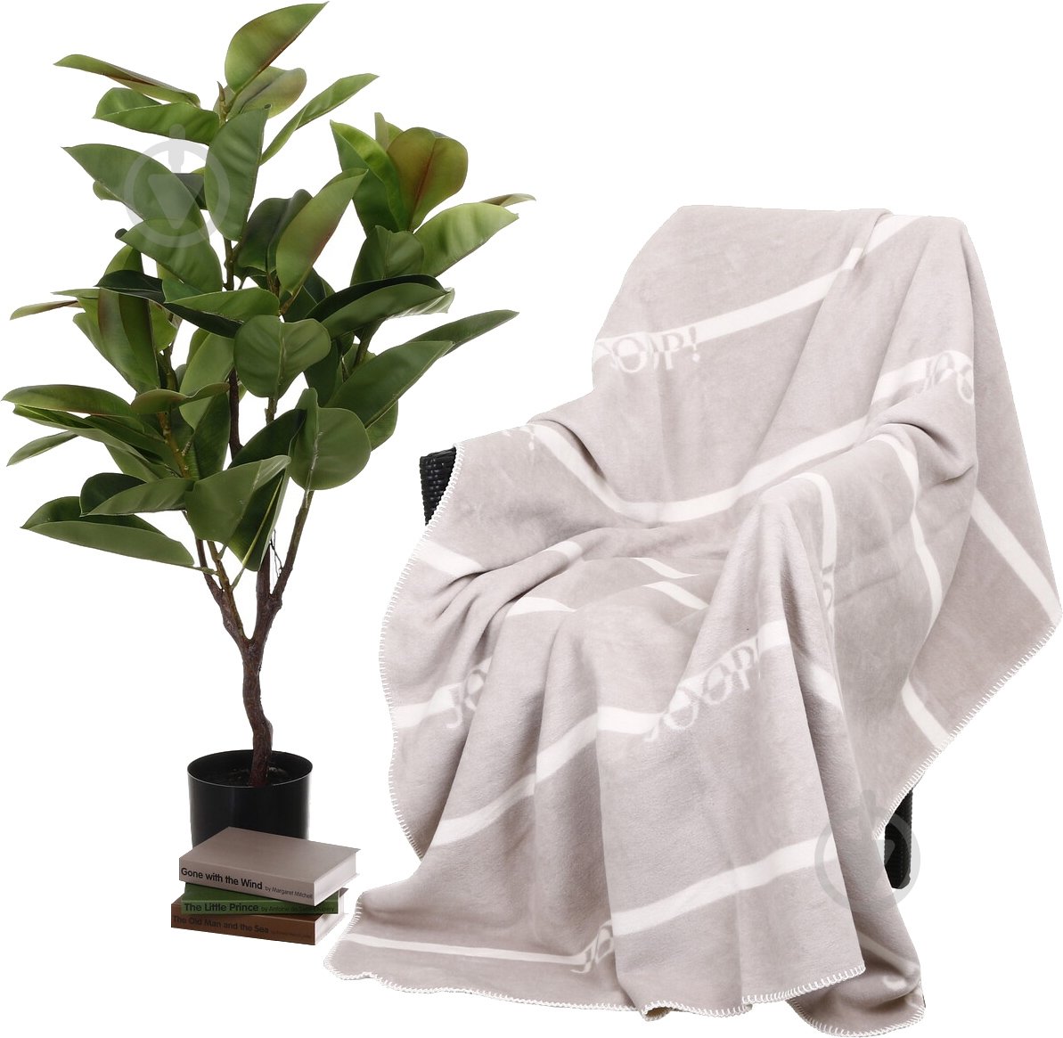 Плед Logo-Str Stein 150x200 см серый Joop! - фото 1 Плед Logo-Str Stein 150x200 см серый Joop! - фото 1