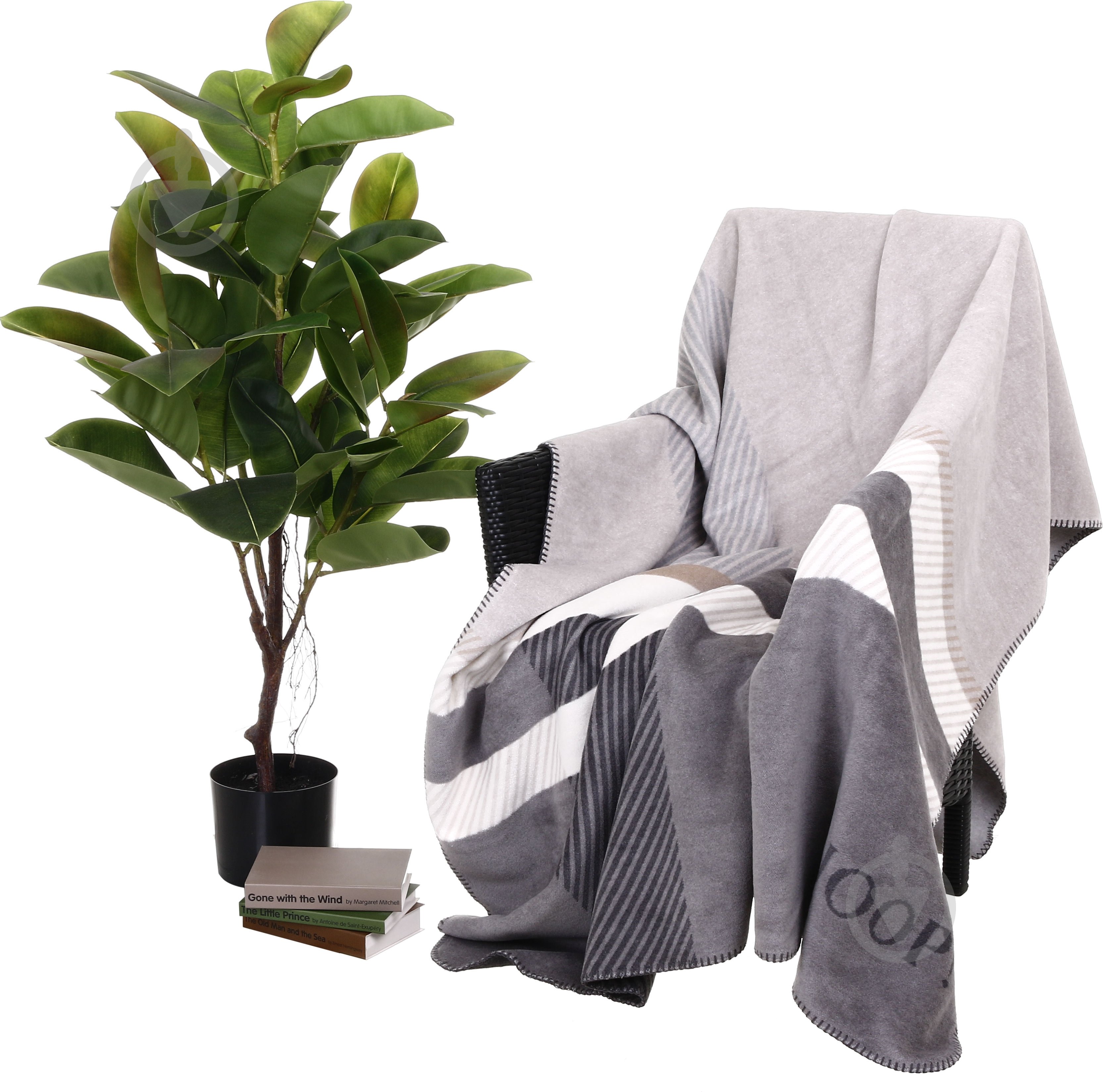 Плед Modern Stein 150x200 см серый Joop! - фото 1