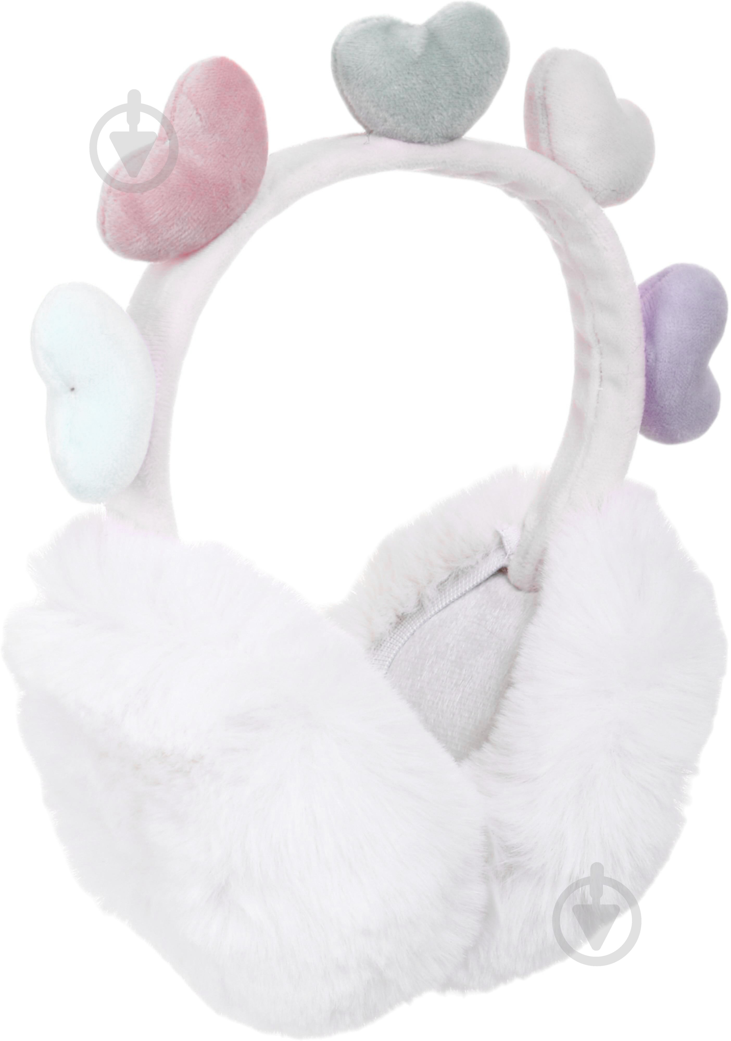 Головний убір Shantou навушники хутряні дитячі серця молочний E2304 E2304 р.OS молочний - фото 4