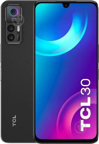Смартфон TCL 30 Plus 4/128GB tech black (T676K-2ALCUA12) - фото 1