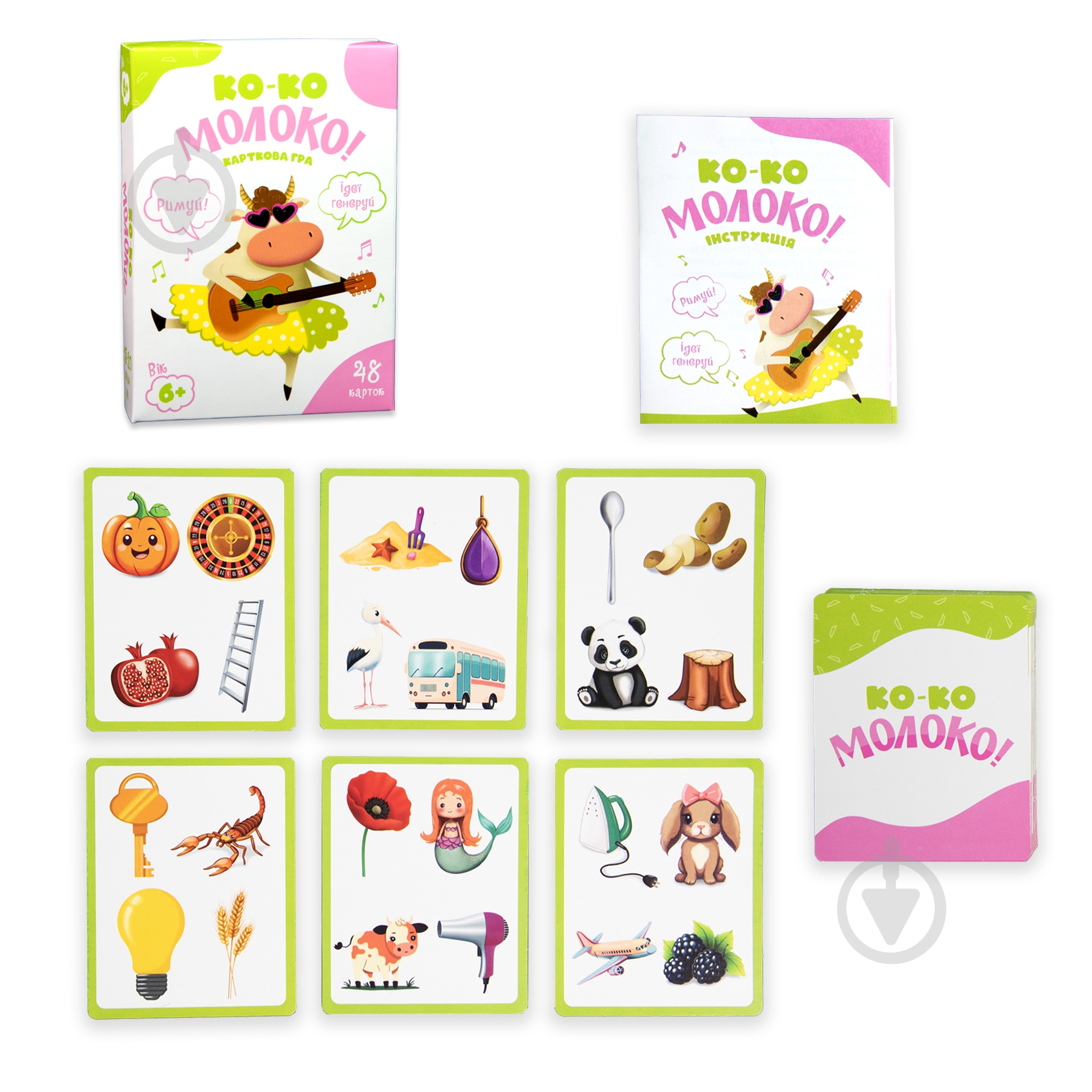 Игра карточная Strateg Ко-ко Молоко 30386 - фото 2 Игра карточная Strateg Ко-ко Молоко 30386 - фото 2