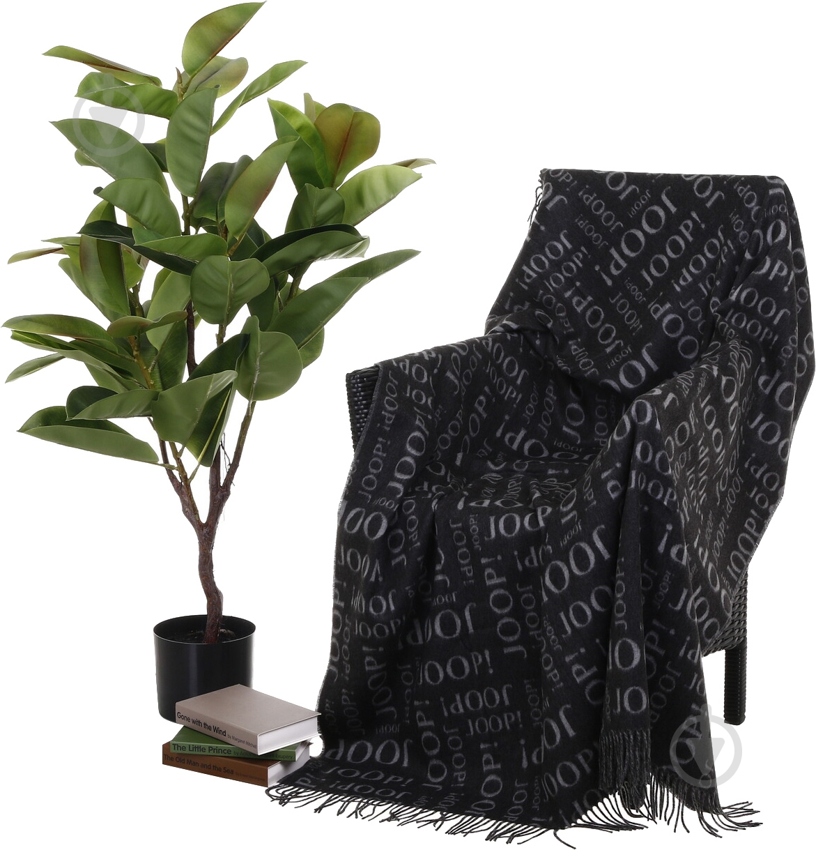 Плед Fine-Repeat 130x170 см антрацит Joop! - фото 1