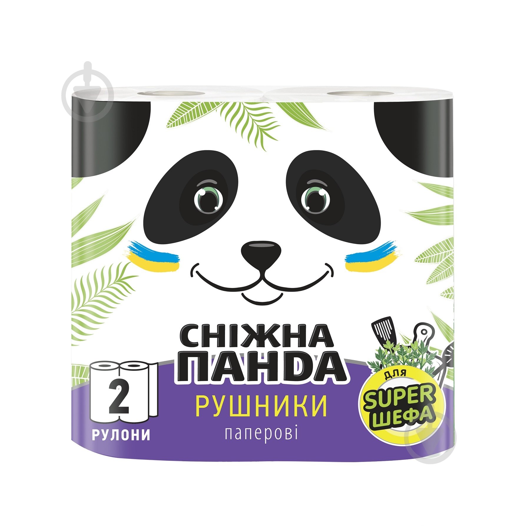 Бумажные полотенца Сніжна Панда двухслойная 2 шт. - фото 1