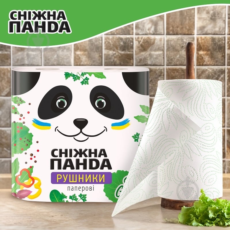 Бумажные полотенца Сніжна Панда двухслойная 2 шт. - фото 7