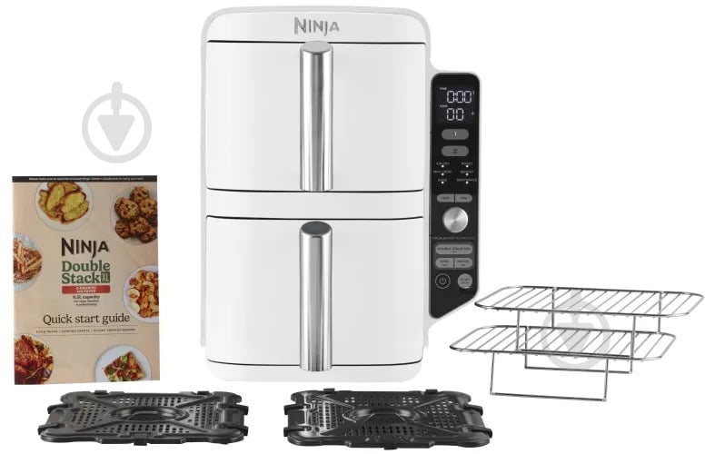 ВИТРИНА! Мультипечь NINJA Double Stack XL 2-Level Air Fryer 9,5 л SL400EUWH - фото 6 ВИТРИНА! Мультипечь NINJA Double Stack XL 2-Level Air Fryer 9,5 л SL400EUWH - фото 6