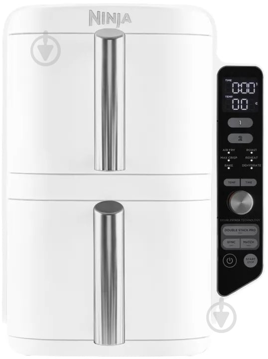 ВИТРИНА! Мультипечь NINJA Double Stack XL 2-Level Air Fryer 9,5 л SL400EUWH - фото 7 ВИТРИНА! Мультипечь NINJA Double Stack XL 2-Level Air Fryer 9,5 л SL400EUWH - фото 7