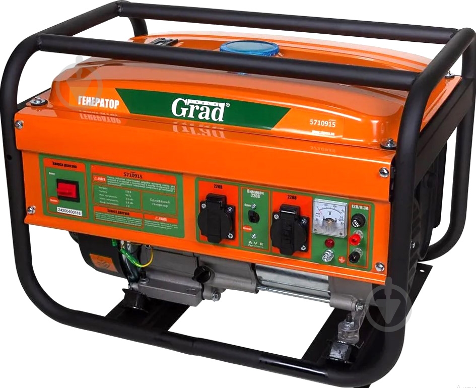 Генератор бензиновый Grad 2,5 кВт / 2,8 кВт 230 В 5710915 - фото 1 Генератор бензиновый Grad 2,5 кВт / 2,8 кВт 230 В 5710915 - фото 1