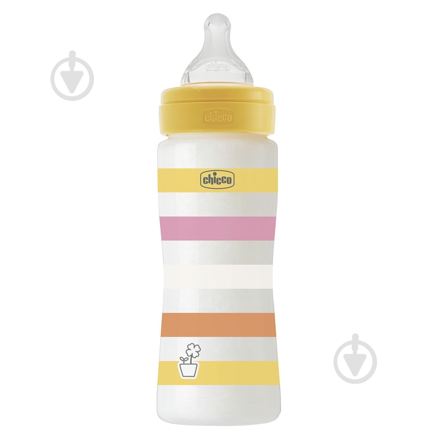 Бутылочка Chicco Well-Being Colors 4м+ 330 мл желтая (28637.11) - фото 1
