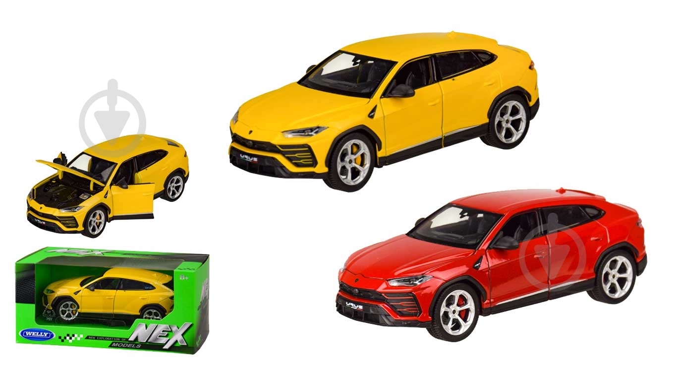 Автомодель Welly 1:24 Lamborghini Urus в ассортименте 24094W - фото 1