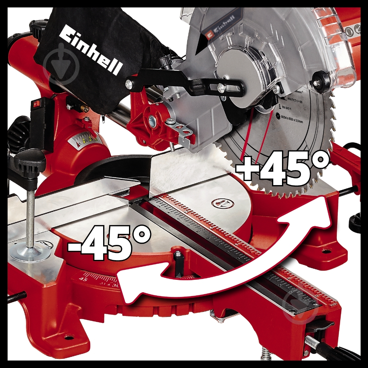 Пила торцовочная Einhell TC-SM 254 - 2B (4300804) - фото 4 Пила торцовочная Einhell TC-SM 254 - 2B (4300804) - фото 4
