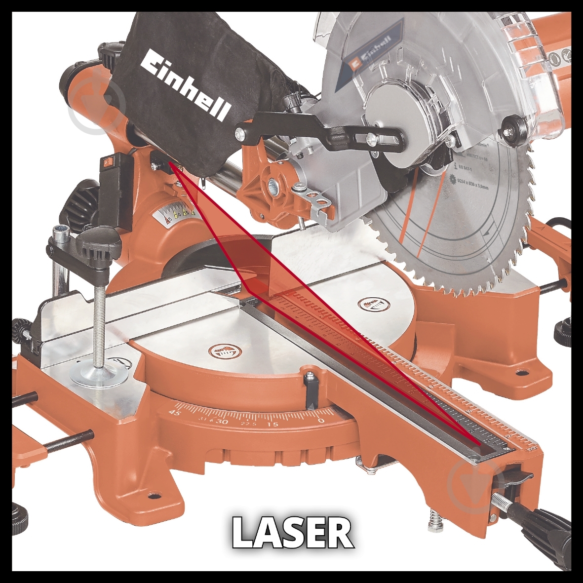 Пила торцовочная Einhell TC-SM 254 - 2B (4300804) - фото 2 Пила торцовочная Einhell TC-SM 254 - 2B (4300804) - фото 2