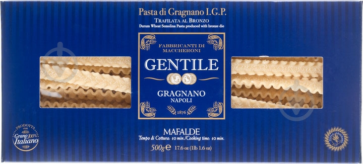 Макароны Gentile Мафальде 500 г - фото 1 Макароны Gentile Мафальде 500 г - фото 1