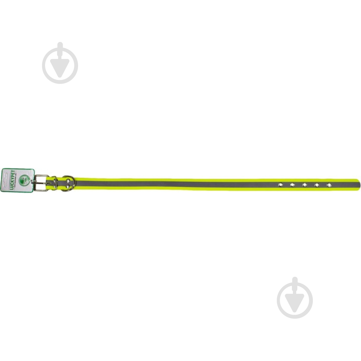 Нашийник Lucky Pet з водонепроникної стрічки світловідбивний 2,5/48-58 лаймовий - фото 2 Нашийник Lucky Pet з водонепроникної стрічки світловідбивний 2,5/48-58 лаймовий - фото 2