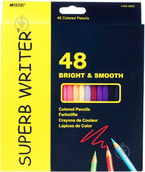 Олівці кольорові Superb Writer 48 шт. - фото 1 Олівці кольорові Superb Writer 48 шт. - фото 1