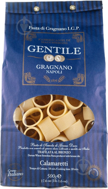 Макарони Gentile Каламаретті 500 г - фото 1 Макарони Gentile Каламаретті 500 г - фото 1
