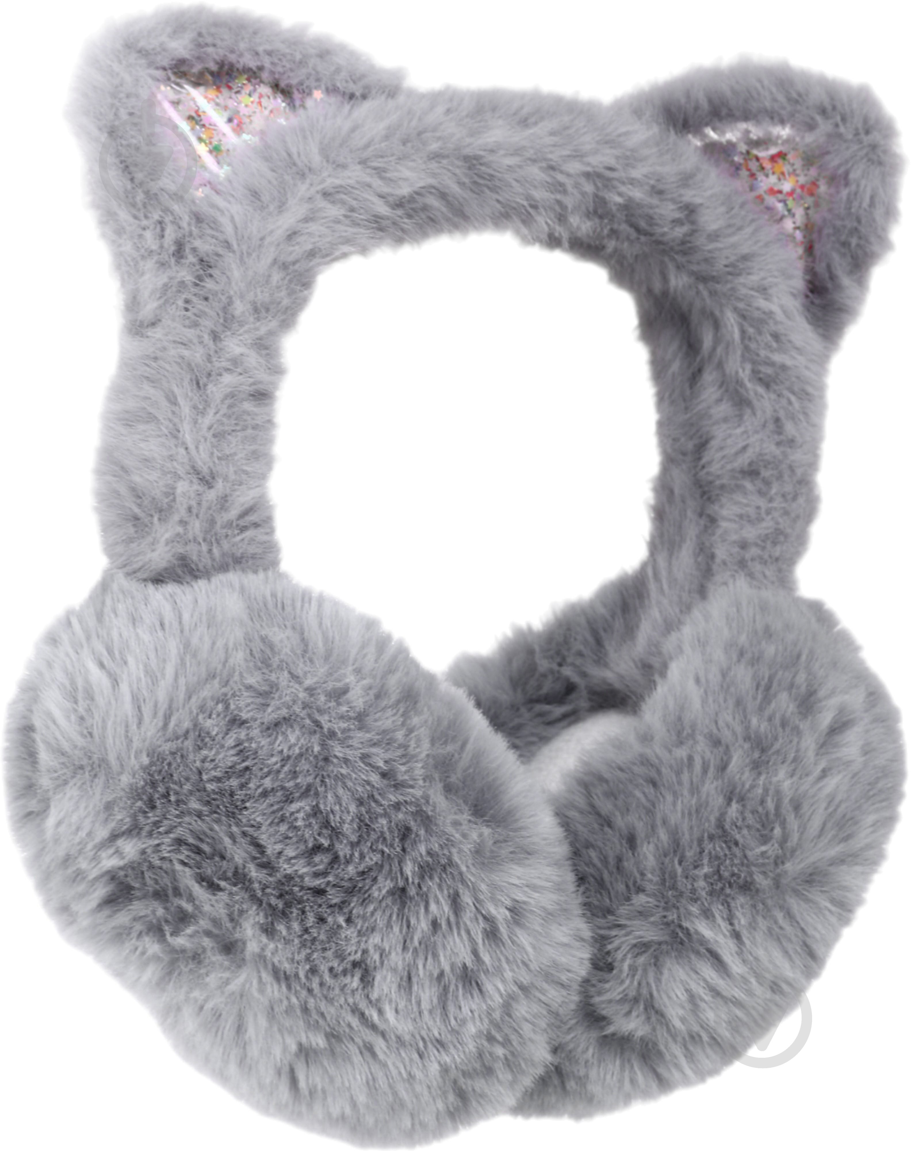 Головний убір Shantou навушники хутряні дитячі з вушками сірий E2316 E2316 р.OS сірий - фото 4