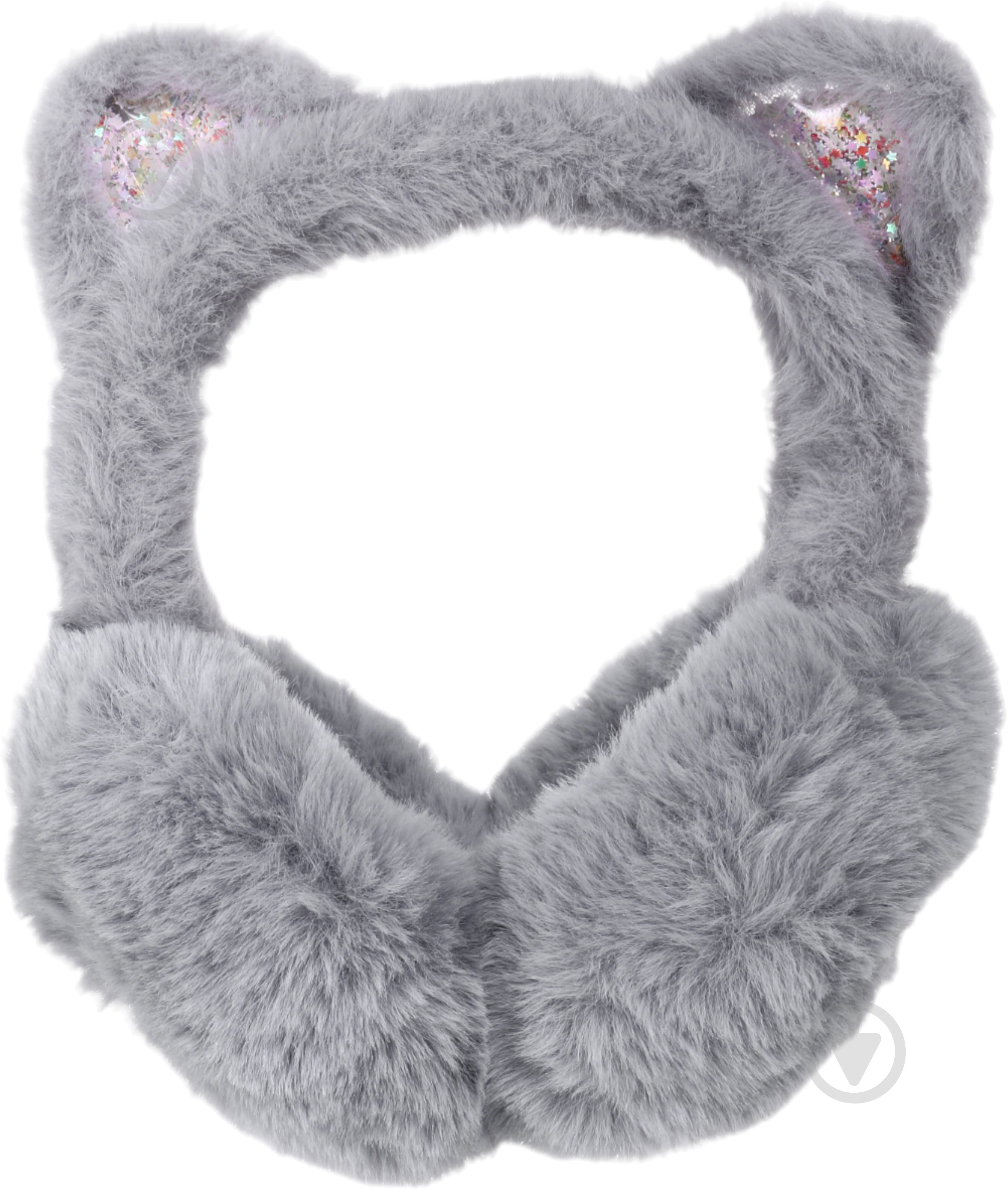 Головний убір Shantou навушники хутряні дитячі з вушками сірий E2316 E2316 р.OS сірий - фото 5